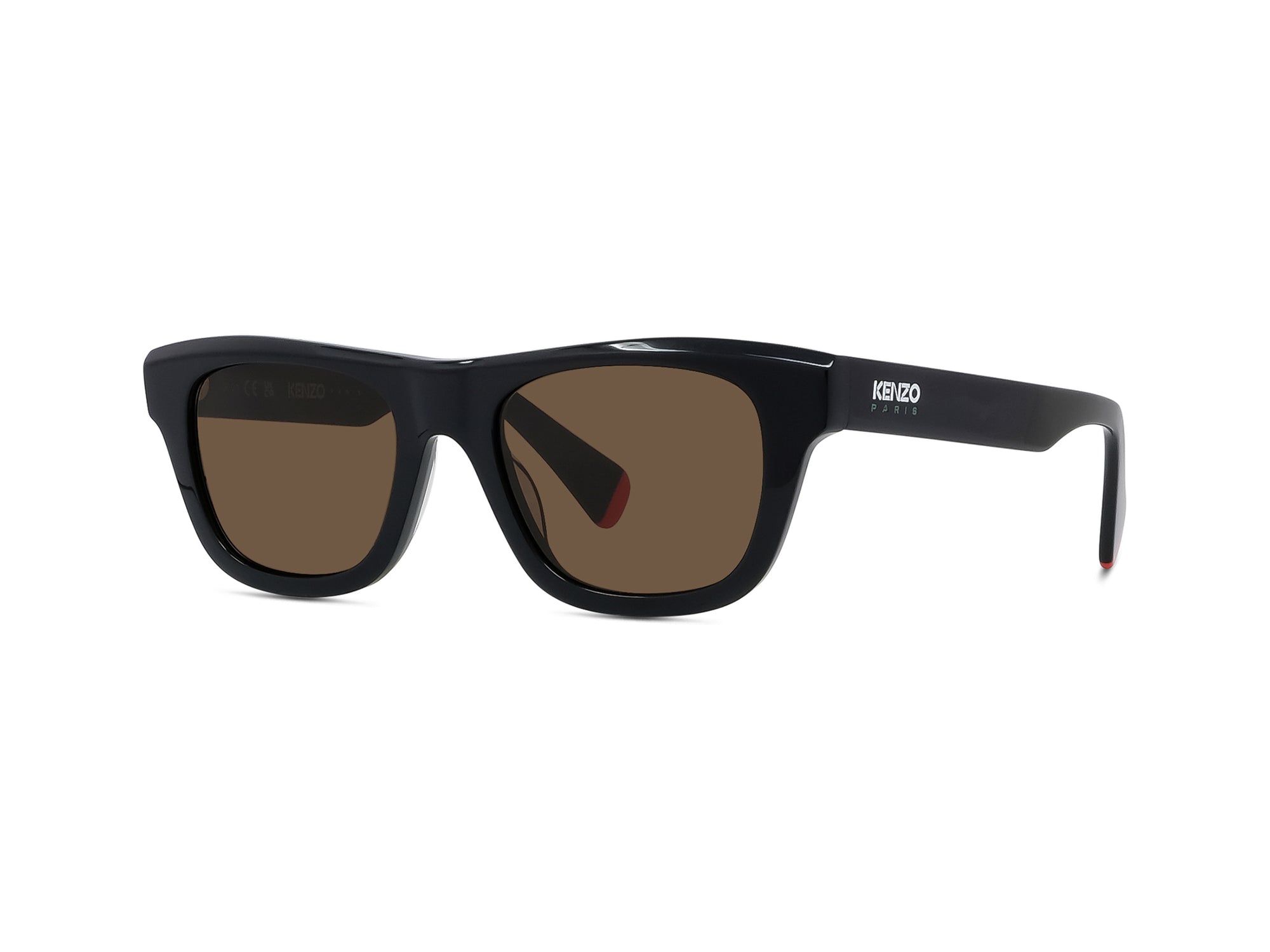 Sunglasses Aka - Shiny Black  & Brown