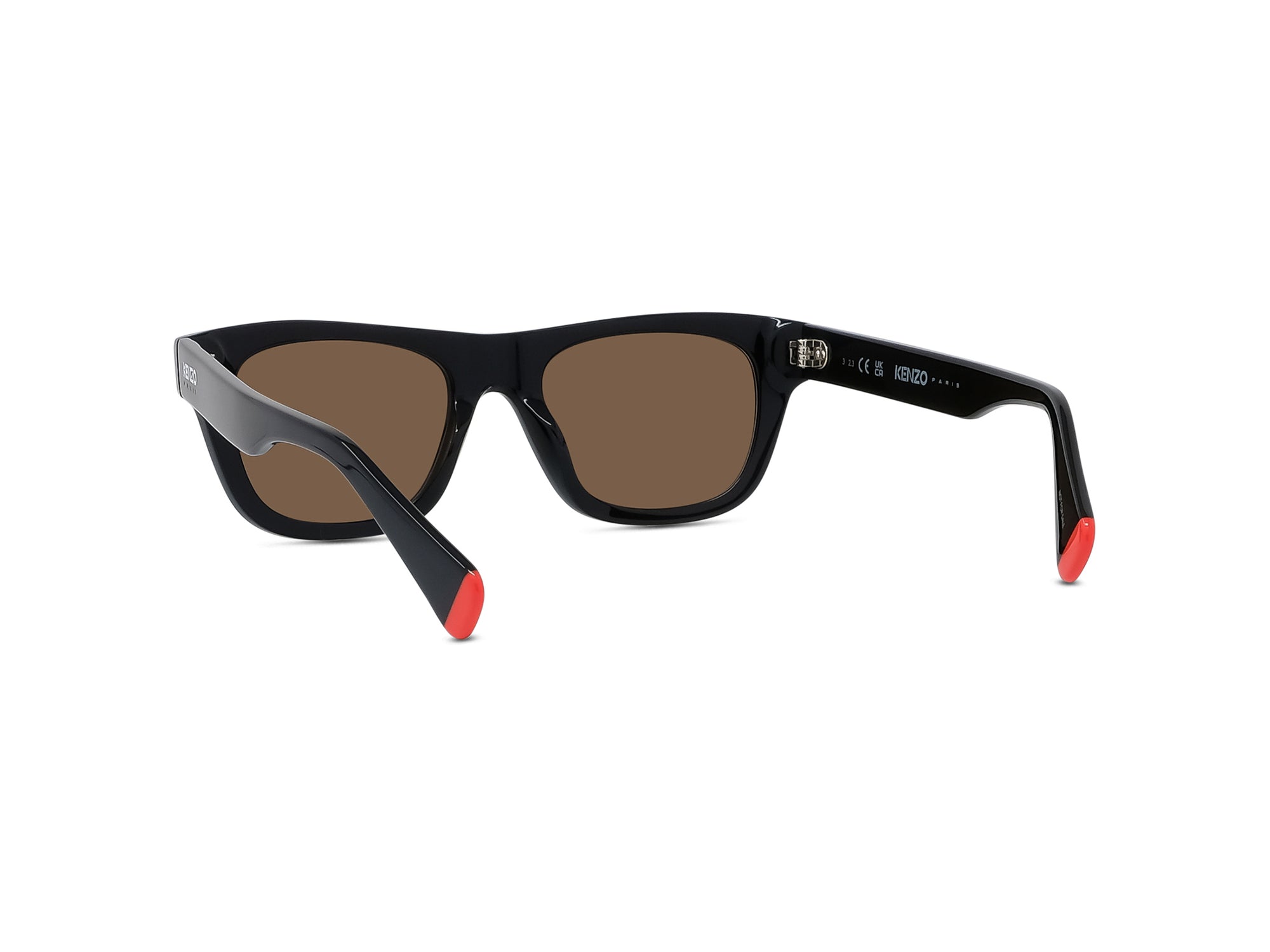 Sunglasses Aka - Shiny Black  & Brown
