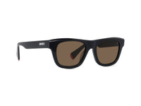 Sunglasses Aka - Shiny Black  & Brown