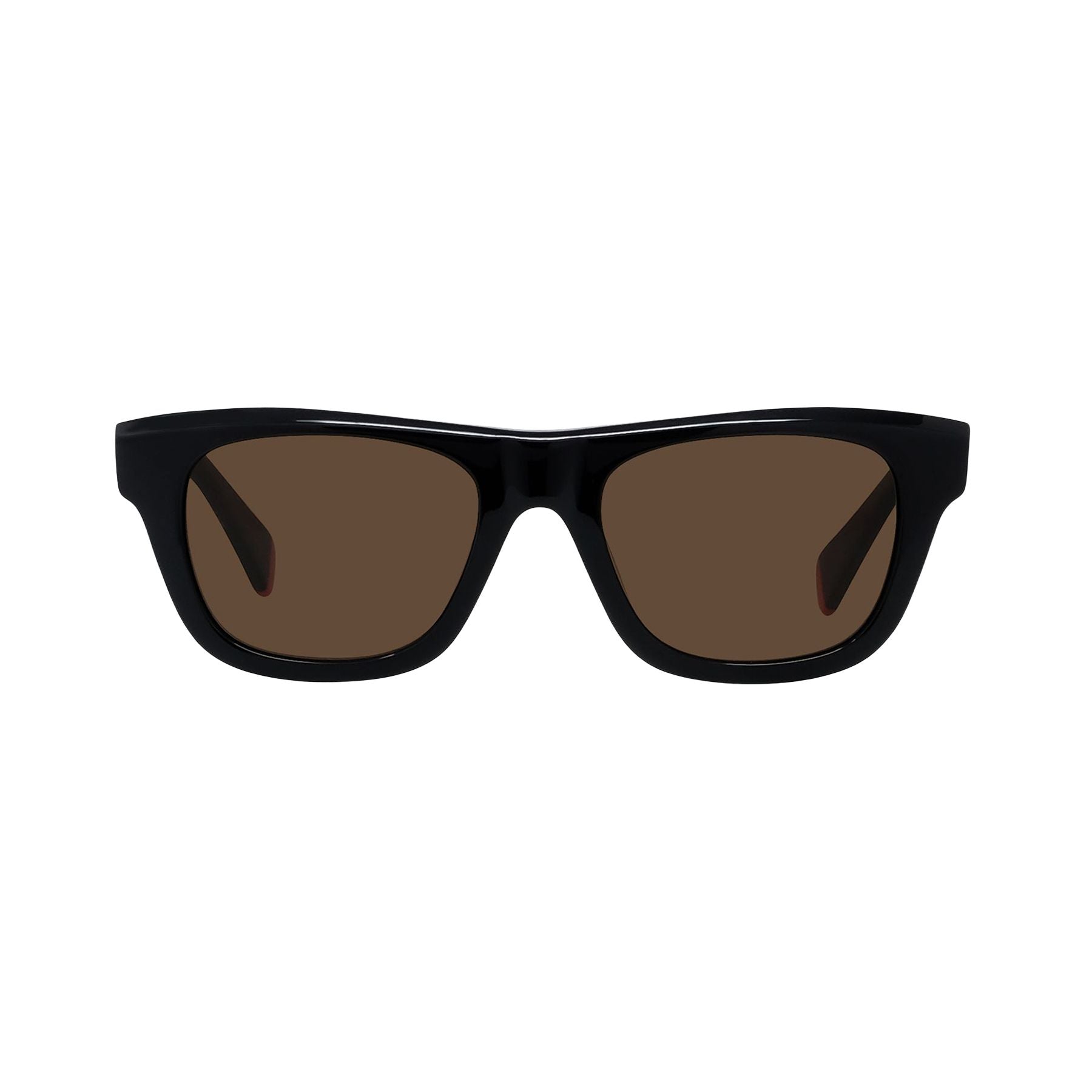 Lunettes de soleil Aka - Shiny Black & Brown