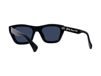 Sunglasses 1970 - Shiny Black  & Blue
