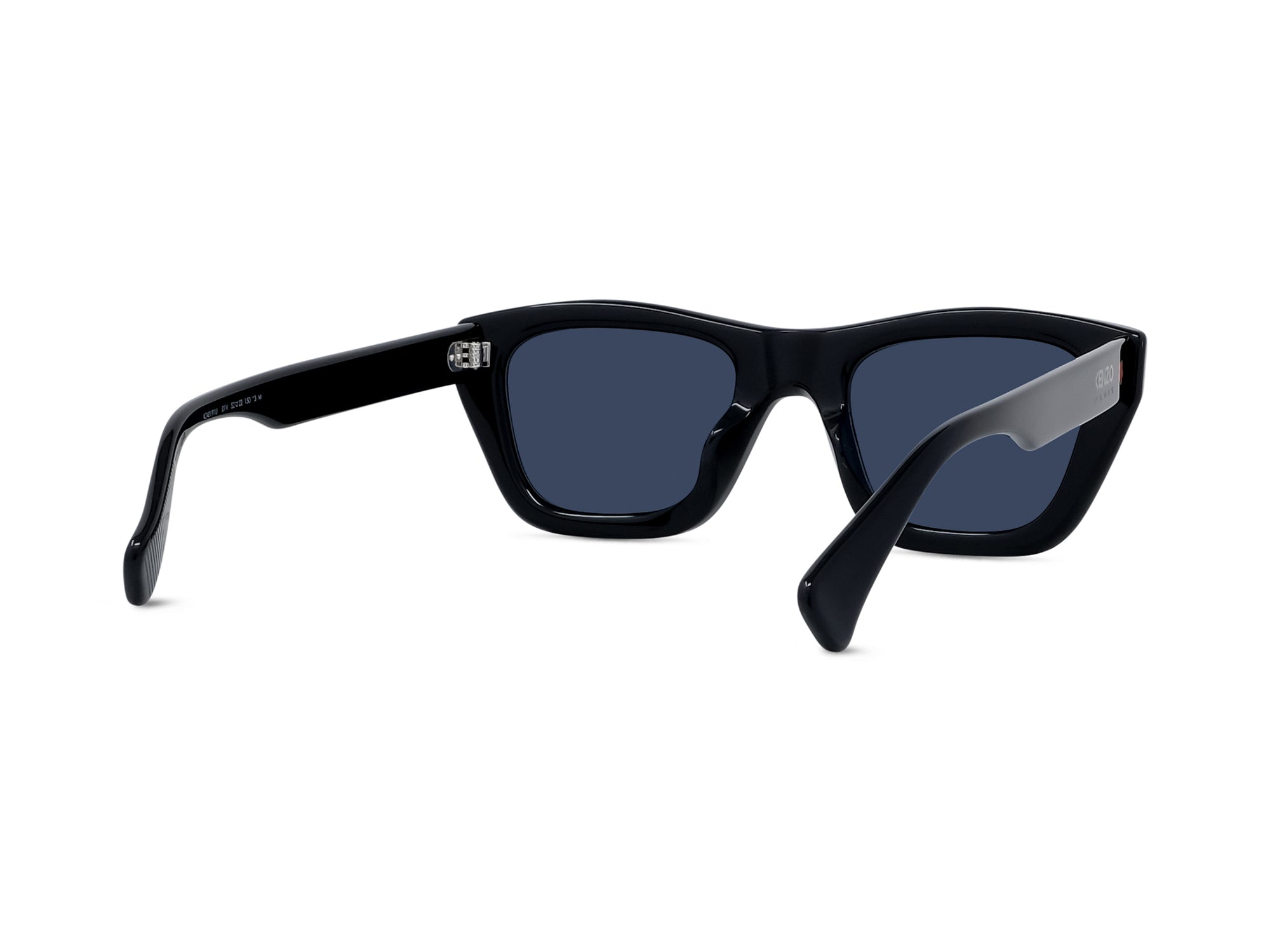 Sunglasses 1970 - Shiny Black  & Blue