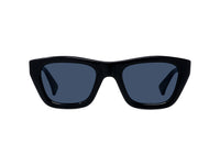 Sunglasses 1970 - Shiny Black  & Blue