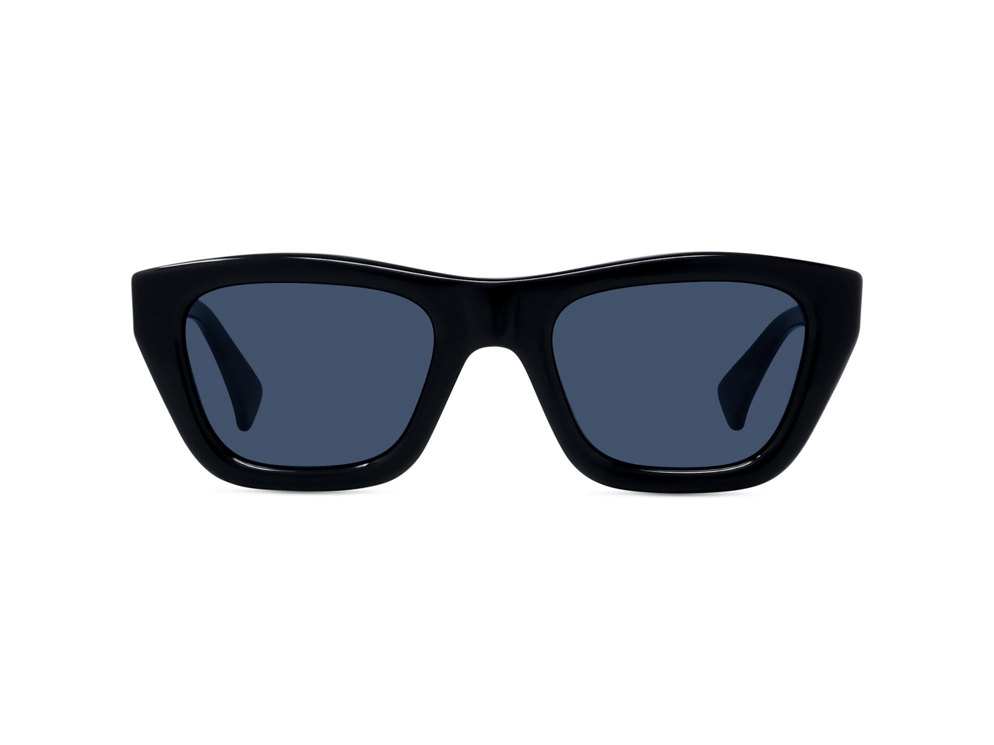 Sunglasses 1970 - Shiny Black  & Blue