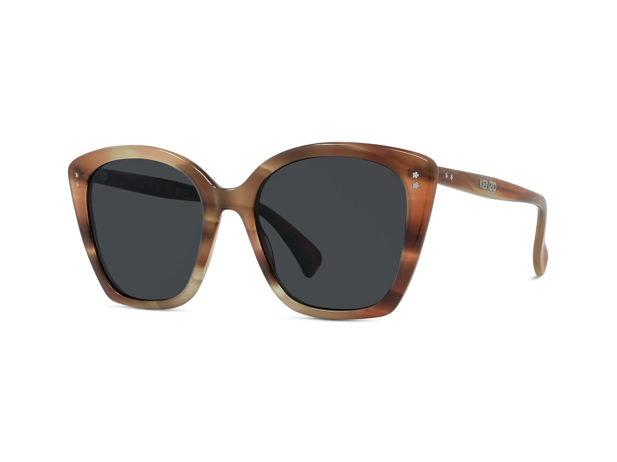 Sunglasses Boke Flower - Coloured Horn & Smoke