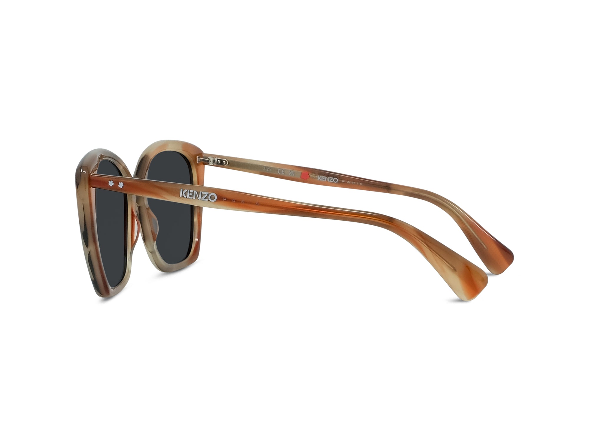Sunglasses Boke Flower - Coloured Horn & Smoke
