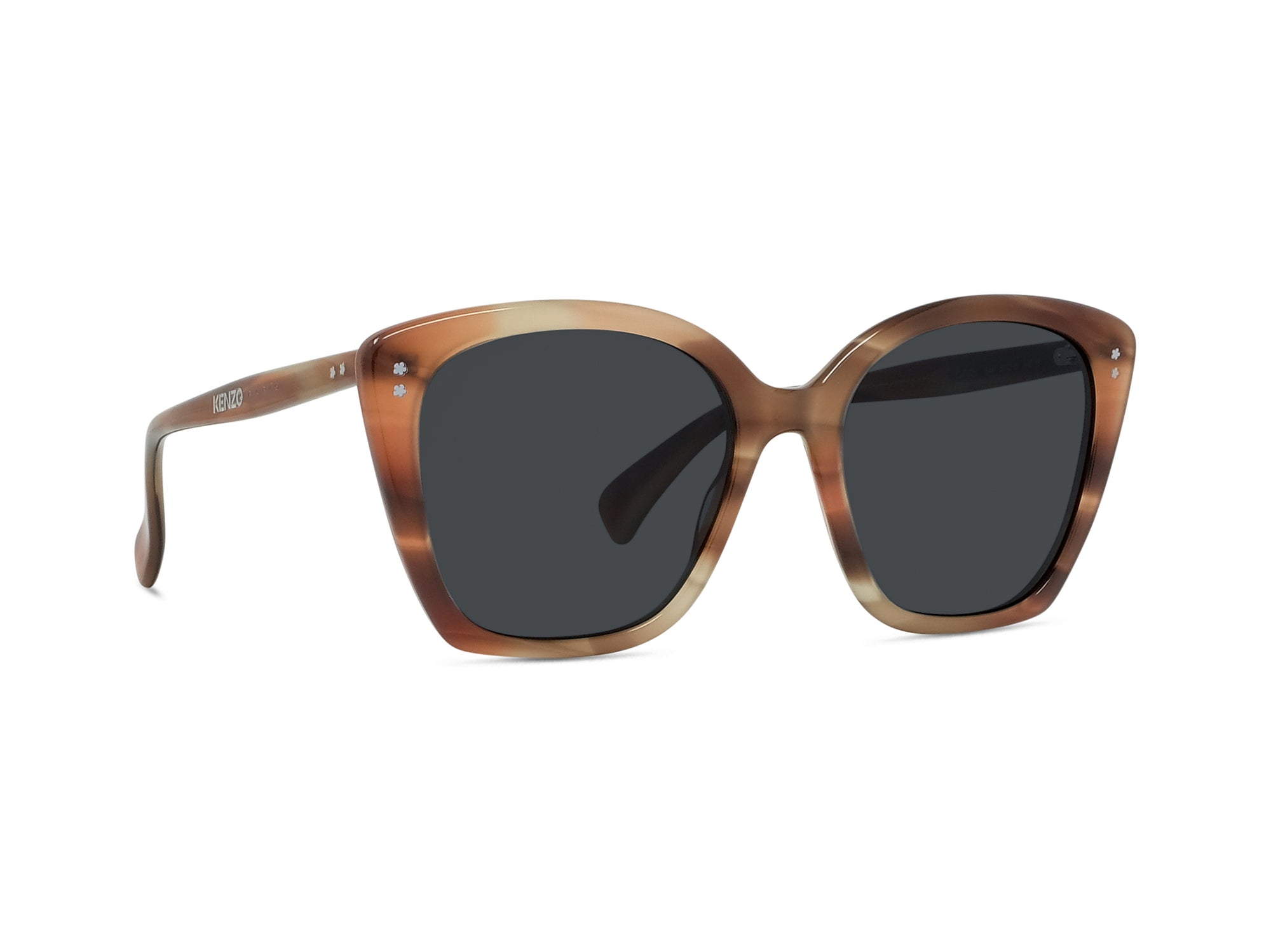 Sunglasses Boke Flower - Coloured Horn & Smoke