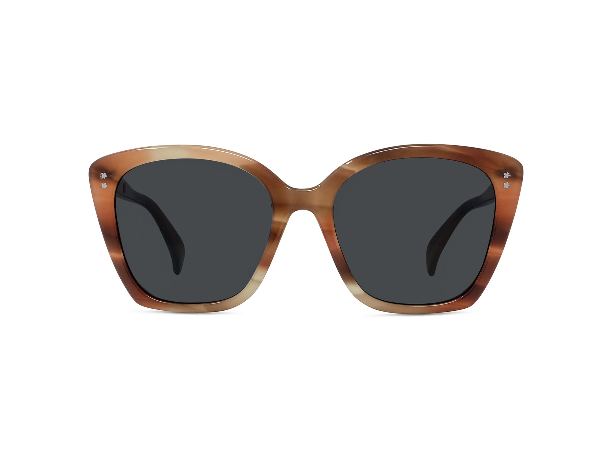 Sunglasses Boke Flower - Coloured Horn & Smoke