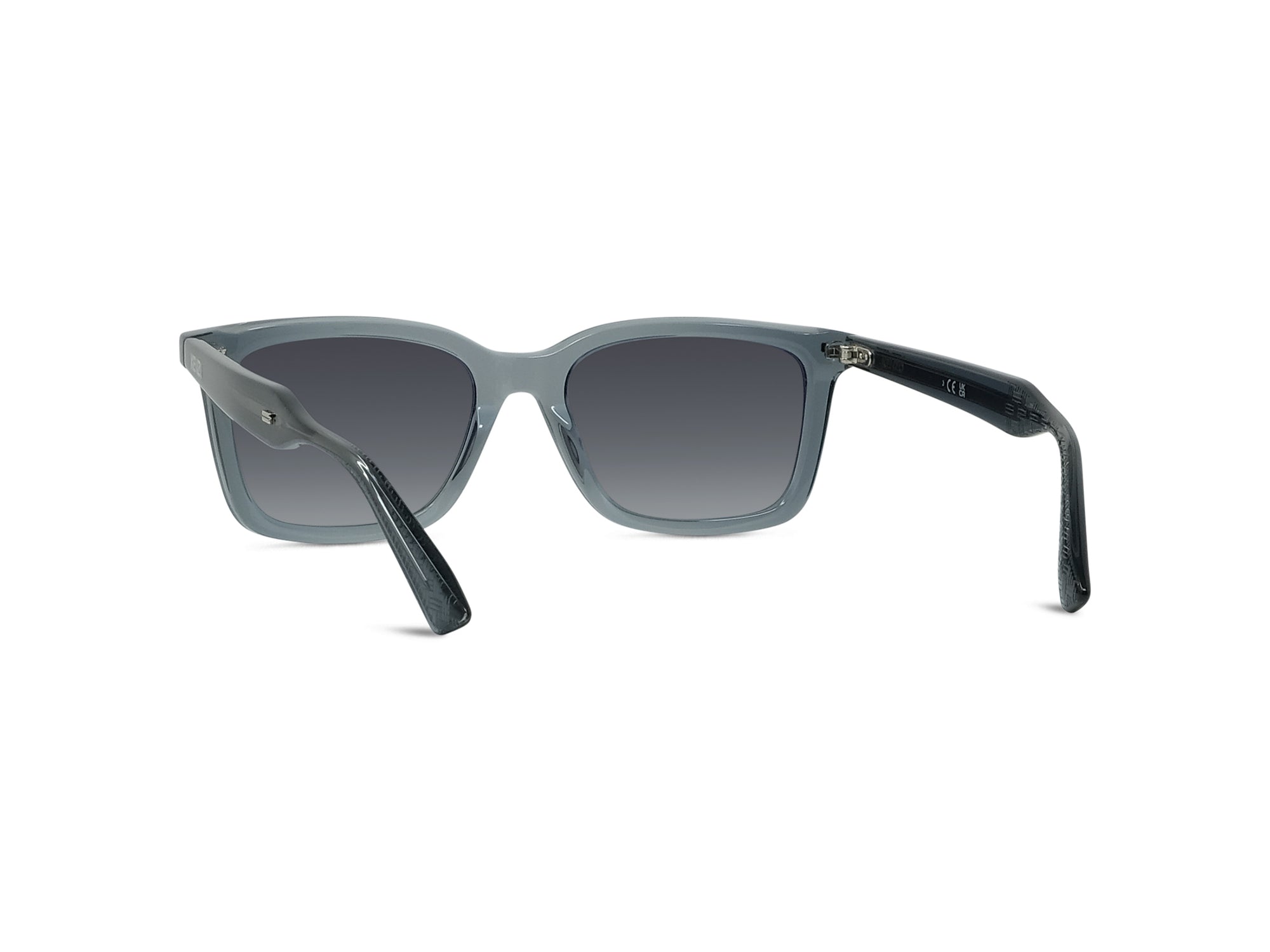 Sunglasses Weave - Shiny Blue & Gradient Smoke