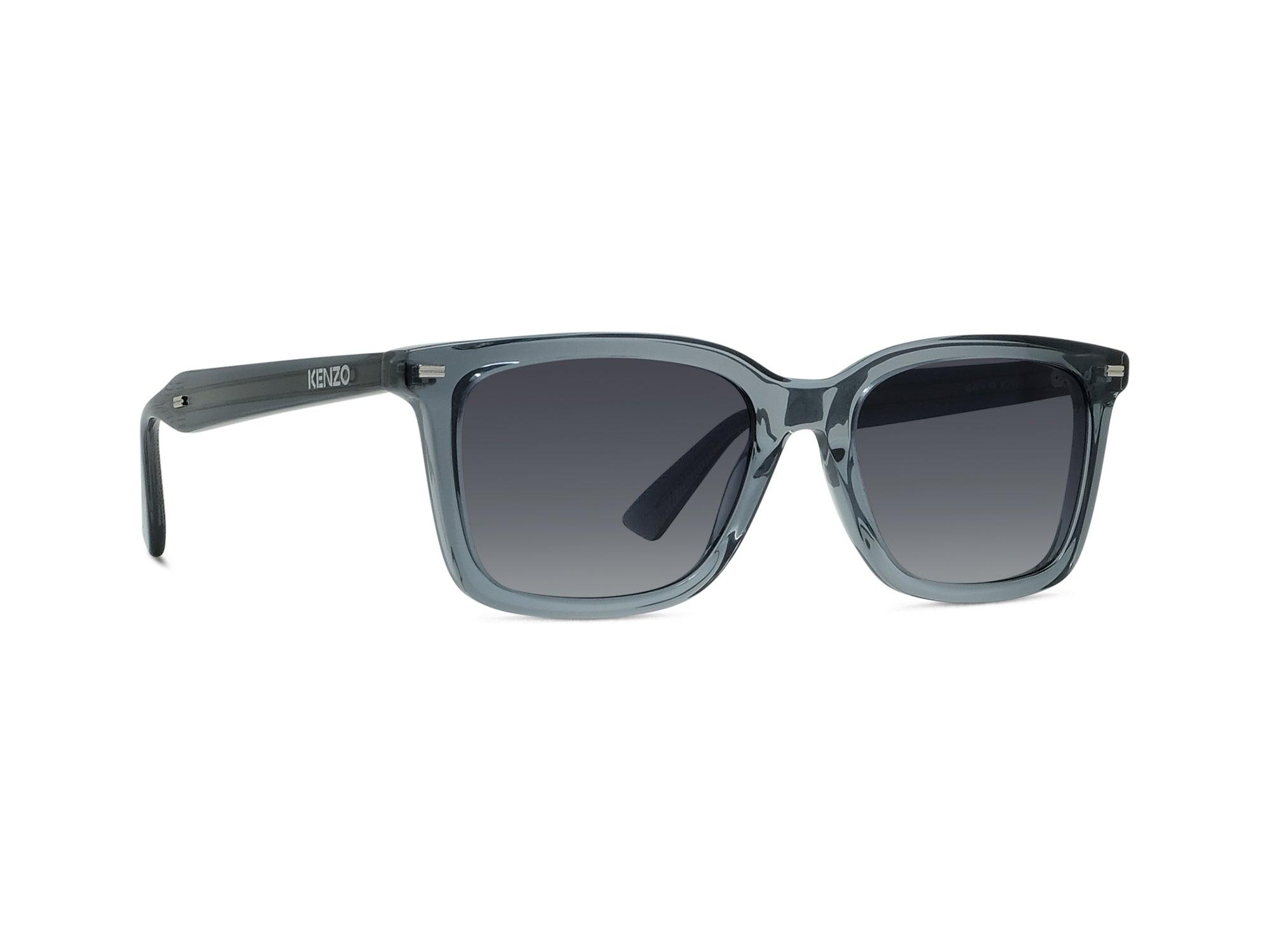 Sunglasses Weave - Shiny Blue & Gradient Smoke