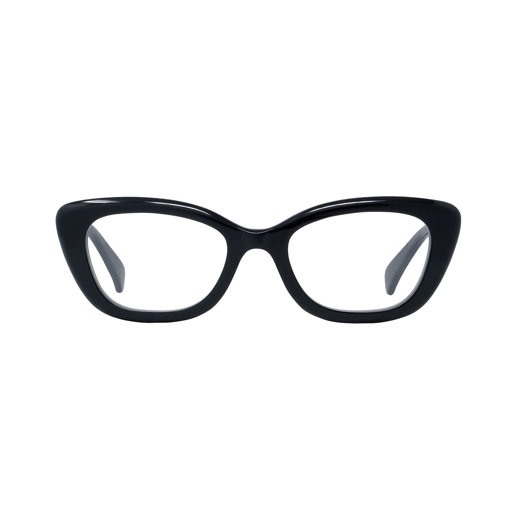 Lunettes de vue 1970 - Shiny Black