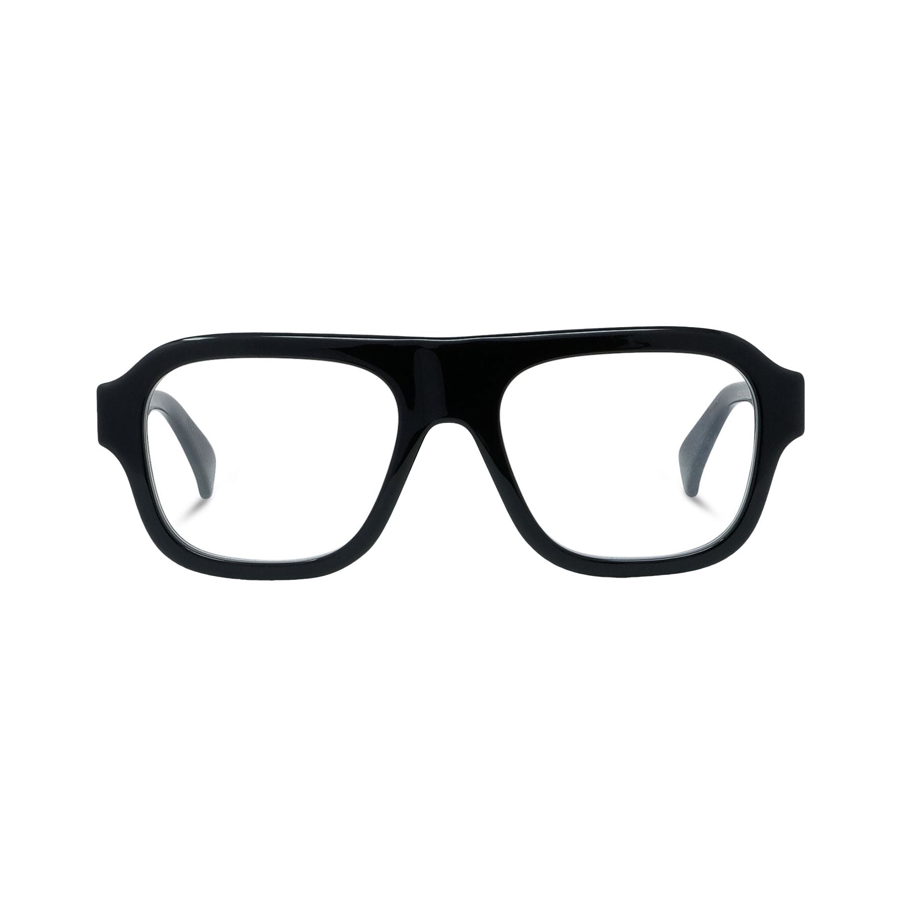 Lunettes de vue 1970 - Shiny Black