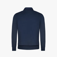 Blouson à empiècements en soie - Bleu