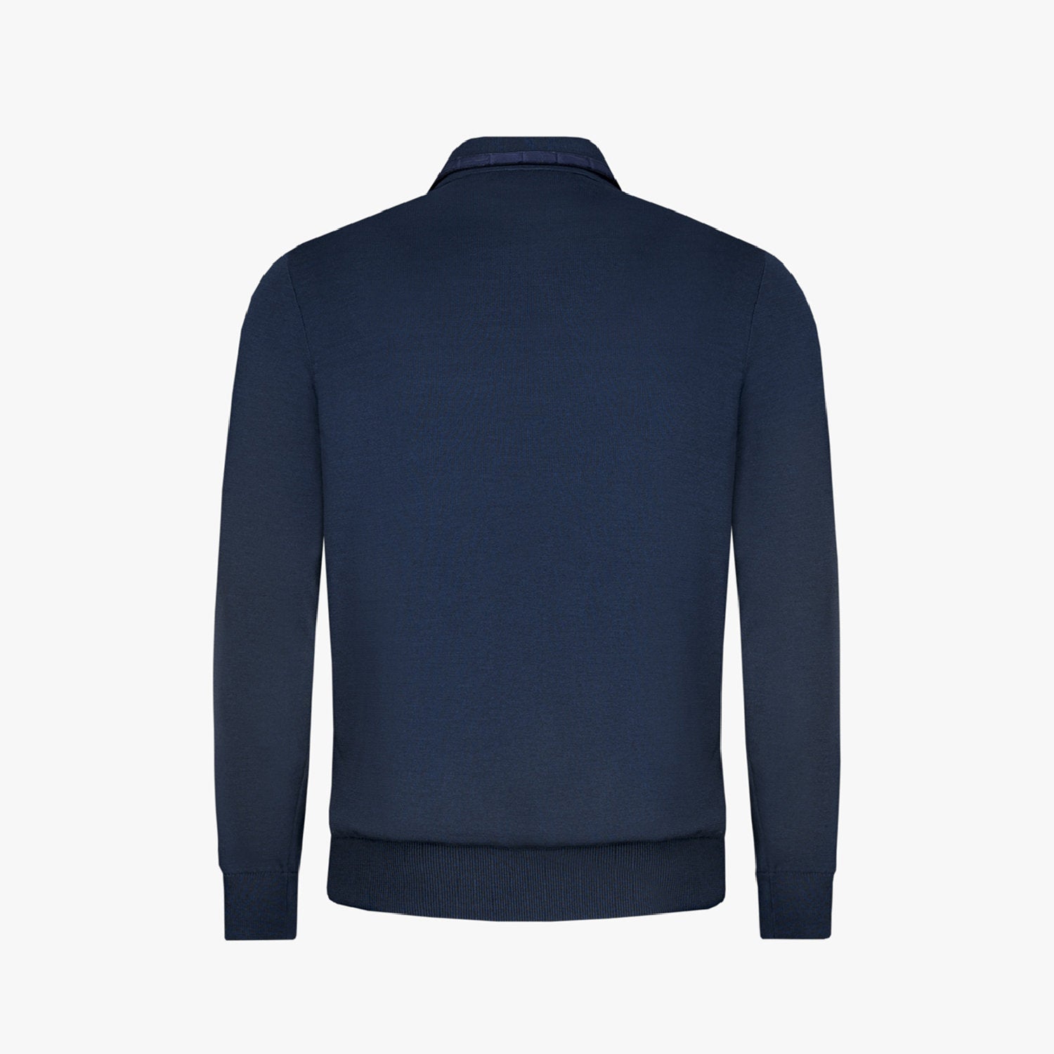 Blouson à empiècements en soie - Bleu
