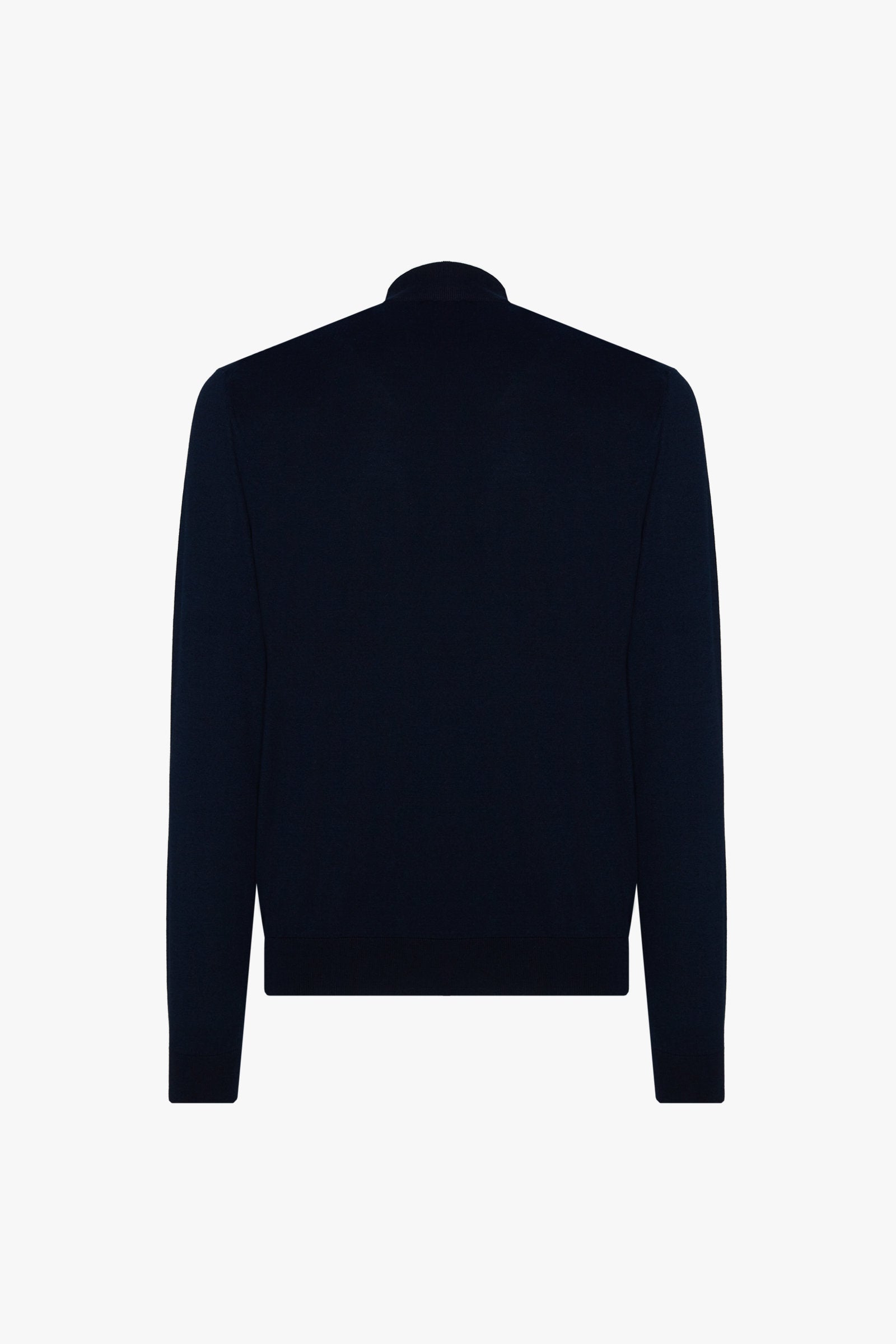 Gilet zippé à rayures verticales en soie - Dark Navy