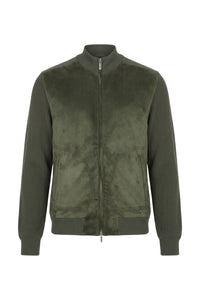 Cardigan à col montant et manches longues - Deep Military