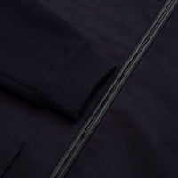 Veste zippée à empiècements en laine - Bleu