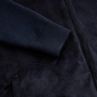 Cardigan à col montant et fermeture éclair en laine - Dark Navy