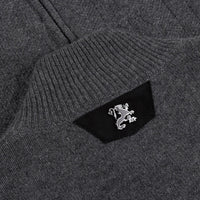 Cardigan zippé à maille torsadée en cachemire - Gris