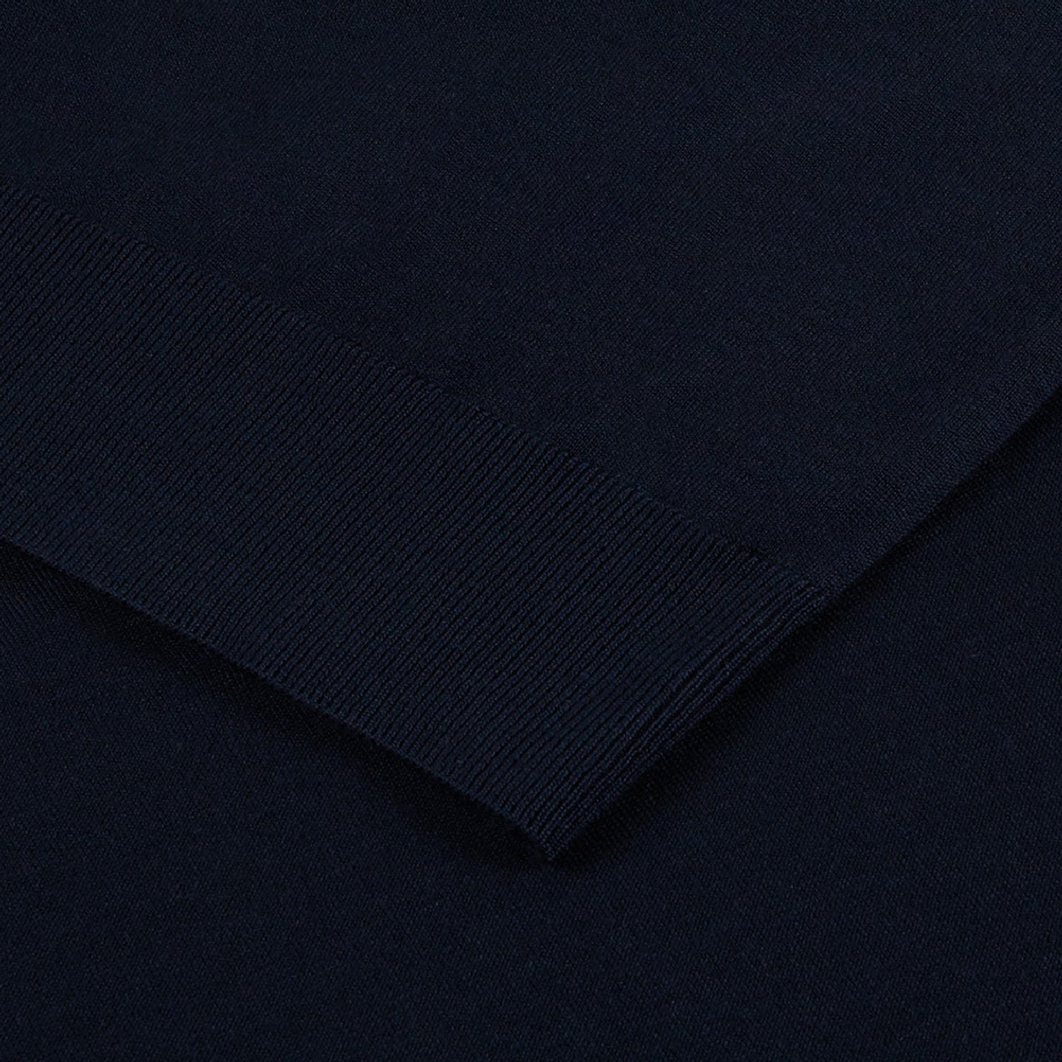 Polo zippé en laine - Bleu