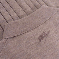 Polo à zip en laine - Marron