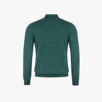 Wool pleated zip jumper - Green