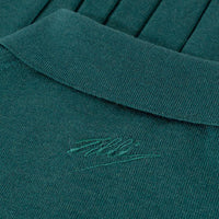 Wool pleated zip jumper - Green