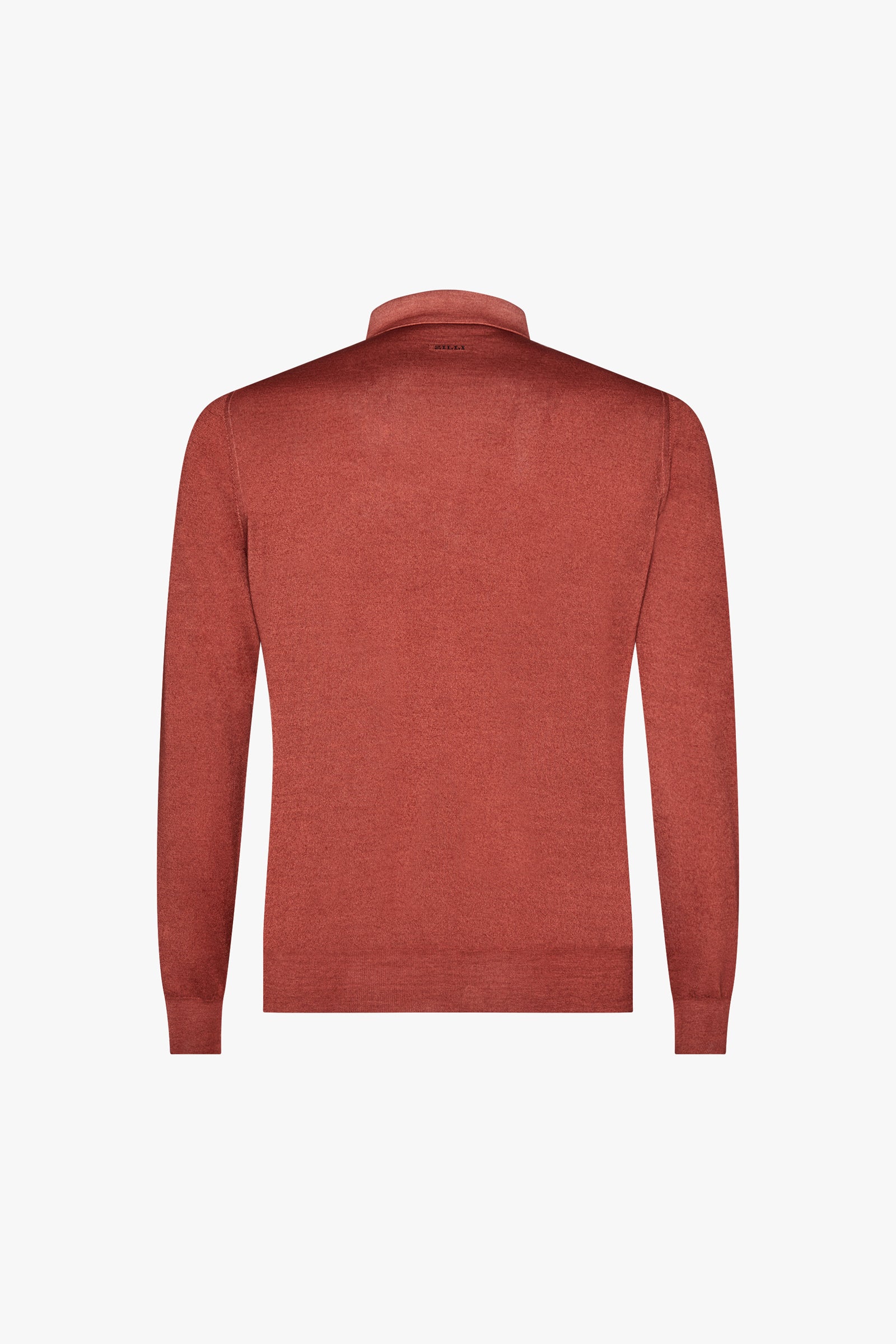 Pull à zip en laine - Rouge