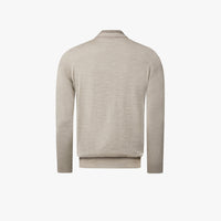 Pull à col zippé en cachemire - Beige