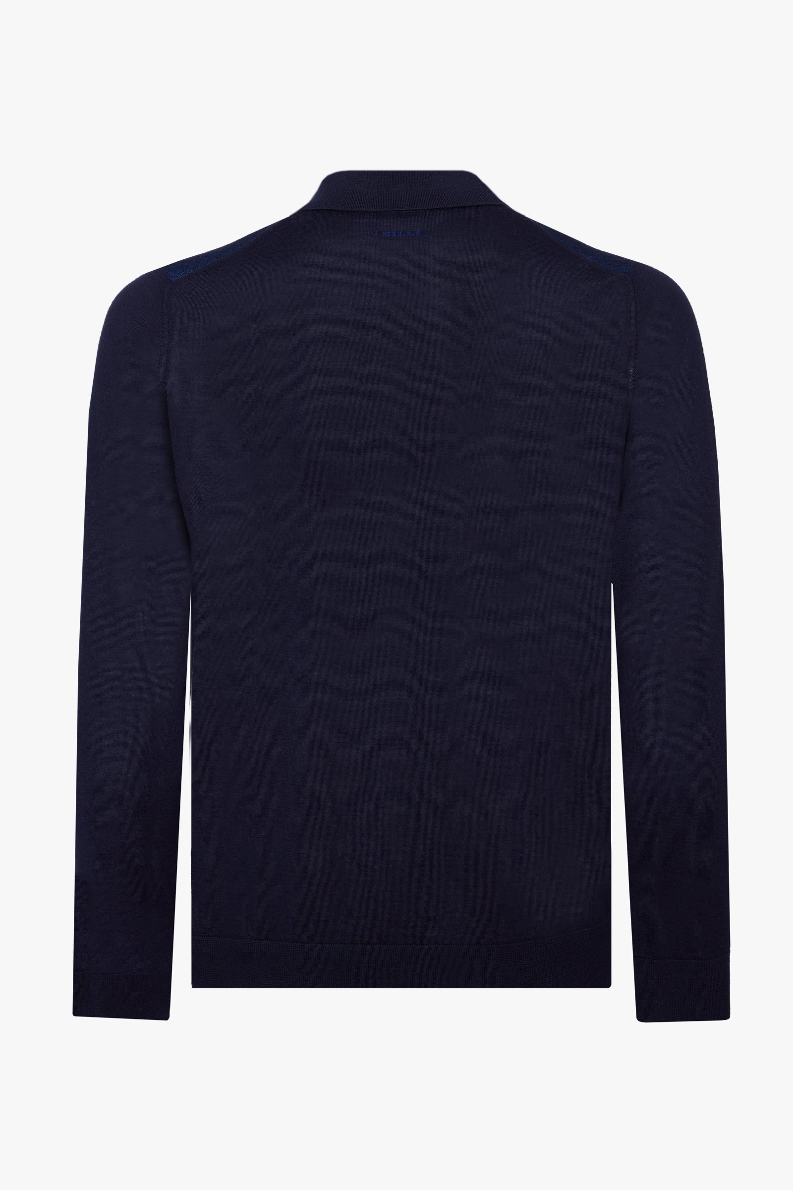 Pull zippé jacquard en cachemire - Bleu & Bleu marine