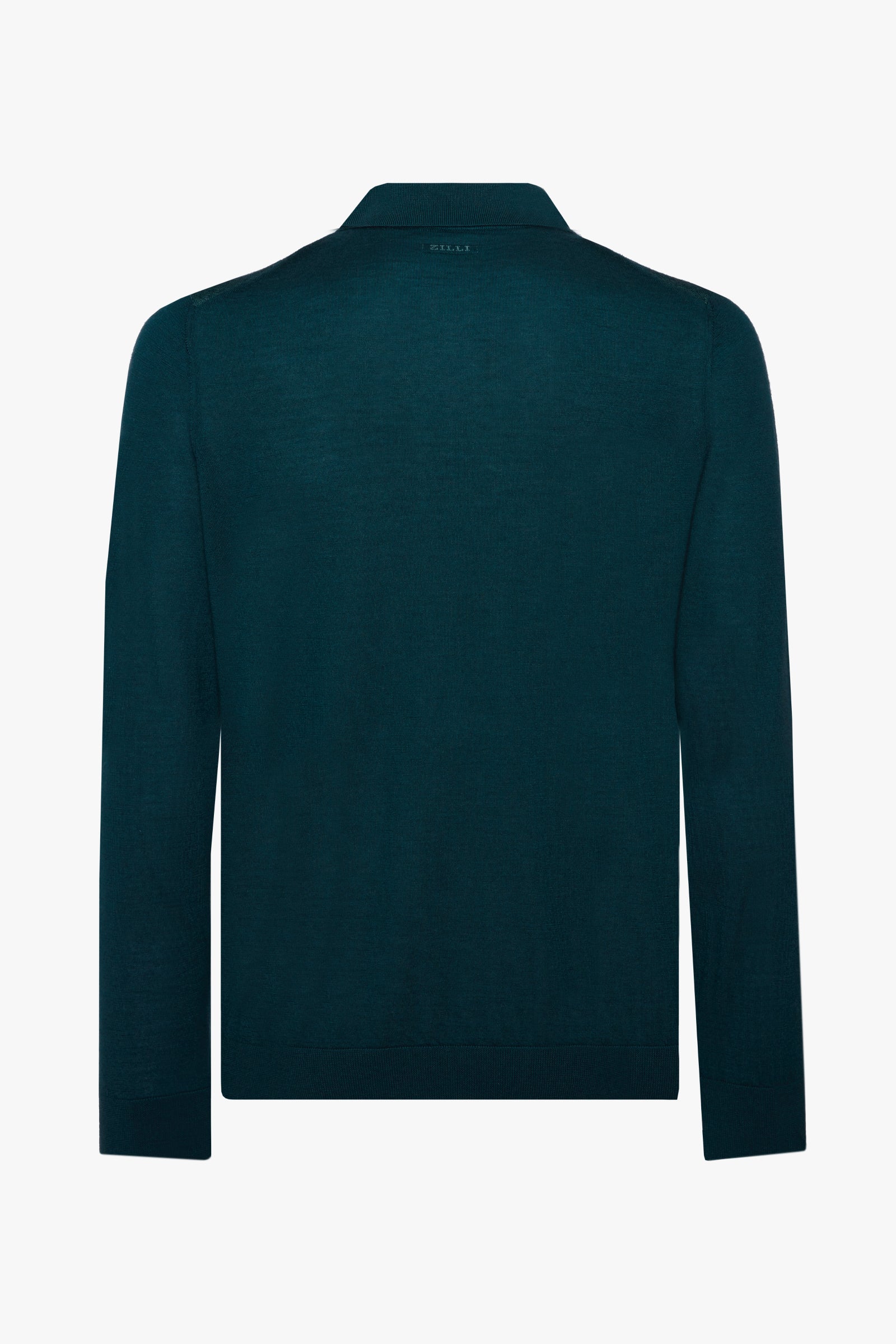 Cashmere jacquard polo shirt - Green
