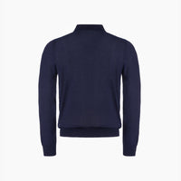 Polo à motif en cachemire - Bleu & Bleu