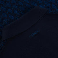 Polo à motif en cachemire - Bleu & Bleu