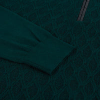 Polo à motif zippé en cachemire - Vert