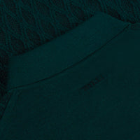 Polo à motif zippé en cachemire - Vert