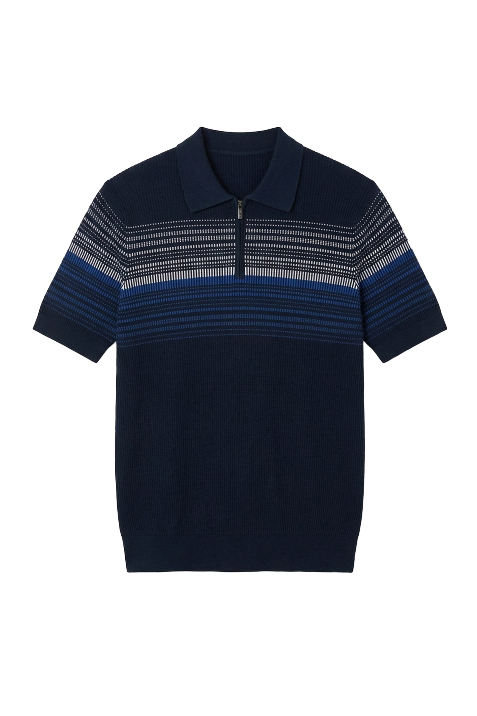 Polo à rayures en soie - Multicolore