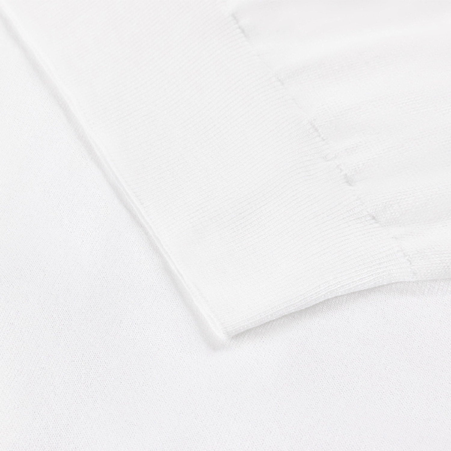 Polo à col zippé et motif en soie mélangée - Blanc & Bleu