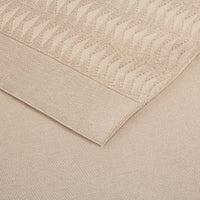 Silk textured knit zip polo shirt - Beige
