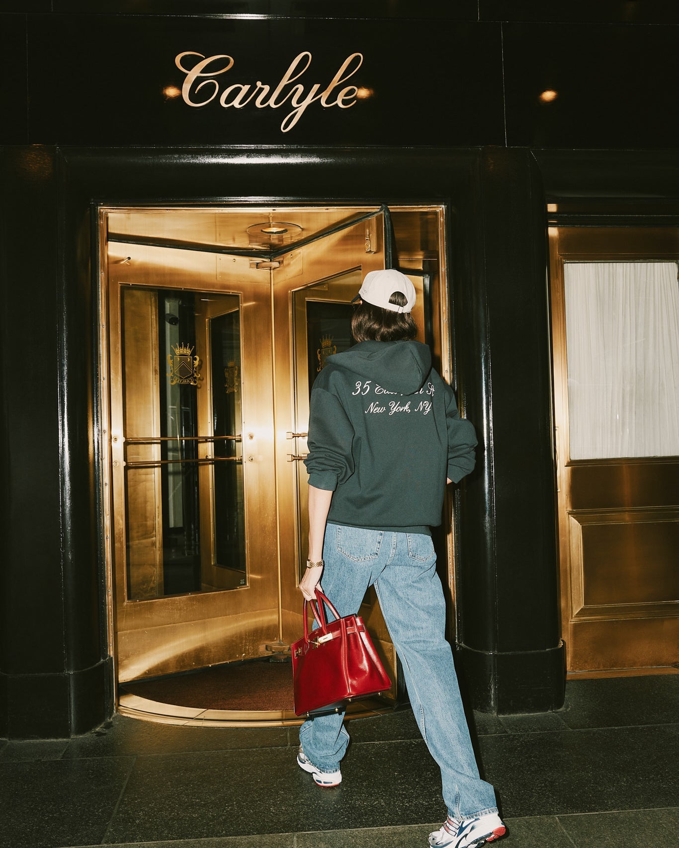 Sweat à capuche zippé avec logo - Black