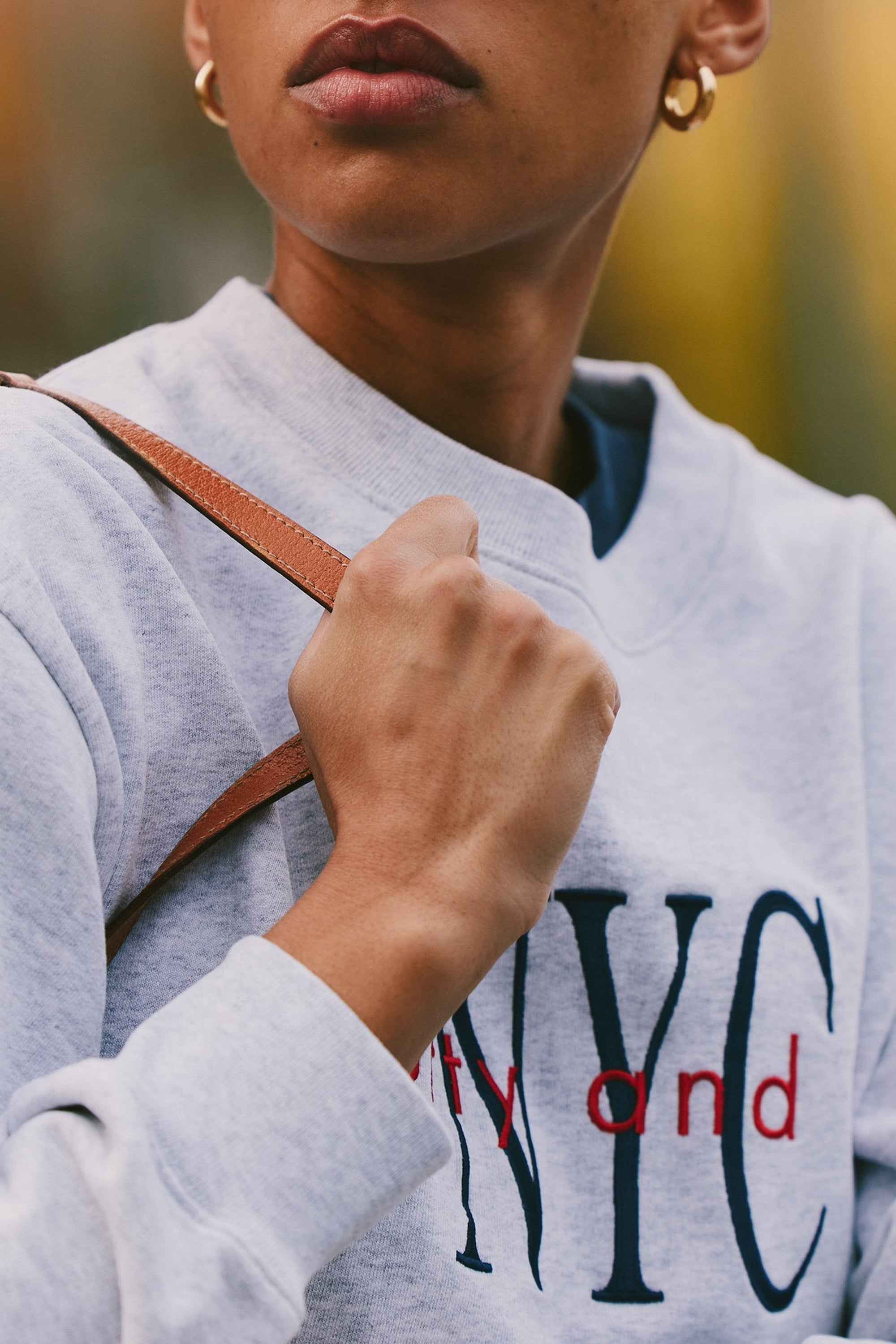 Sweatshirt NY Minute à broderie - Heather Gray