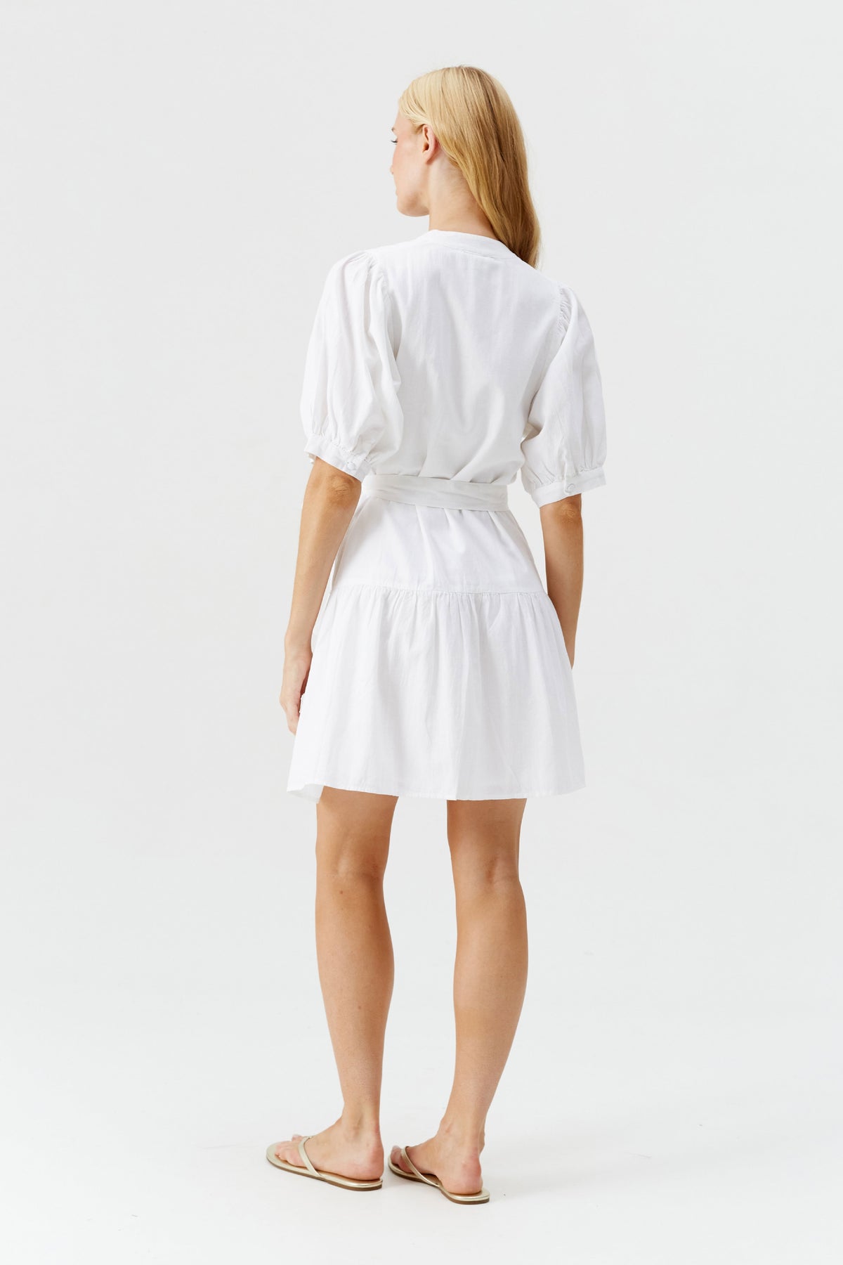 Robe Kinly boutonnée - White