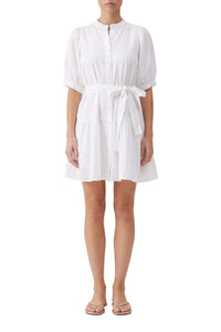 Robe Kinly boutonnée - White