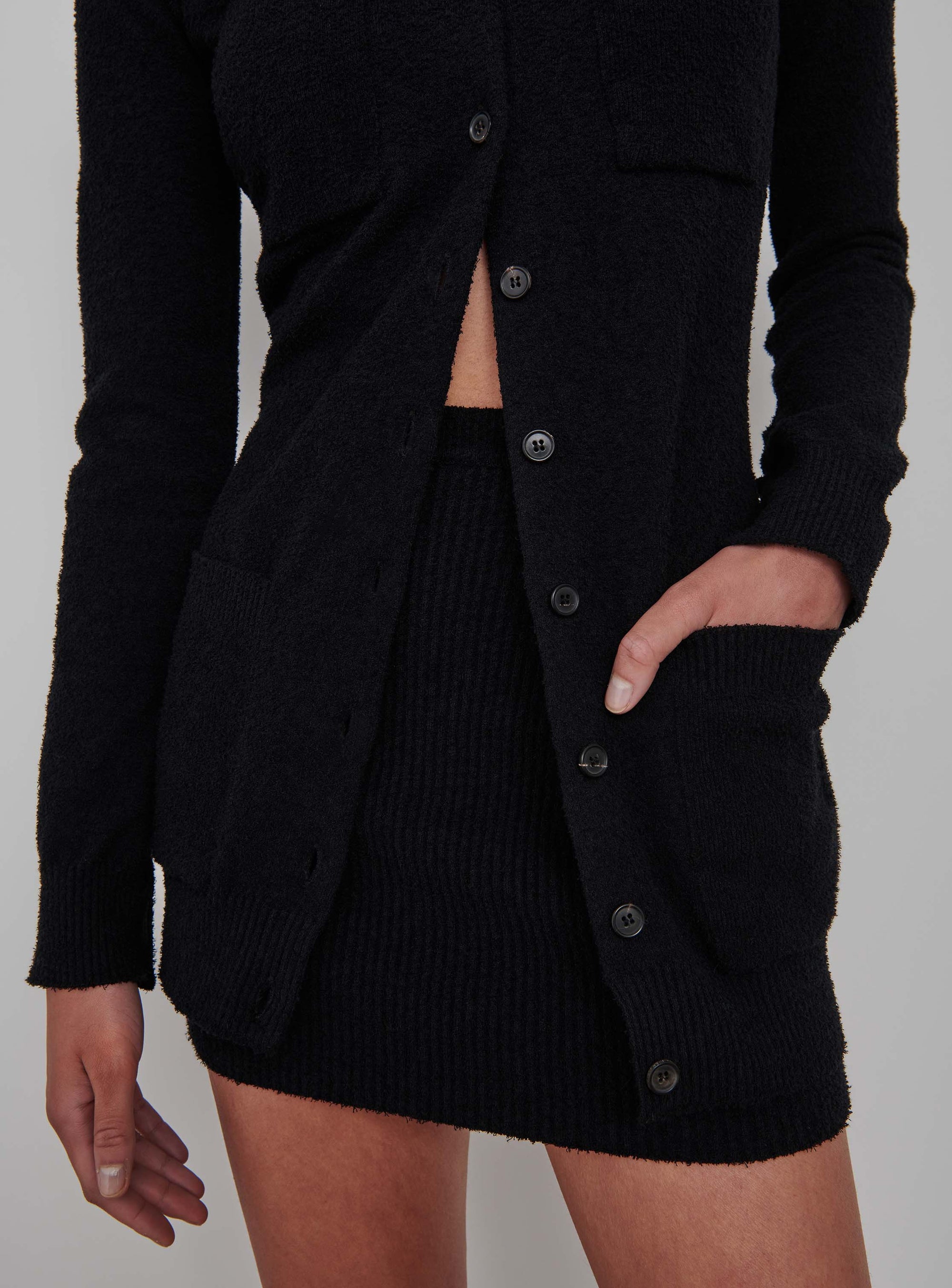 Knit Cardigan - Black