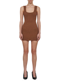 Mini robe en maille - Brown