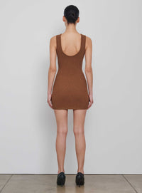 Knit Dress Mini - Brown