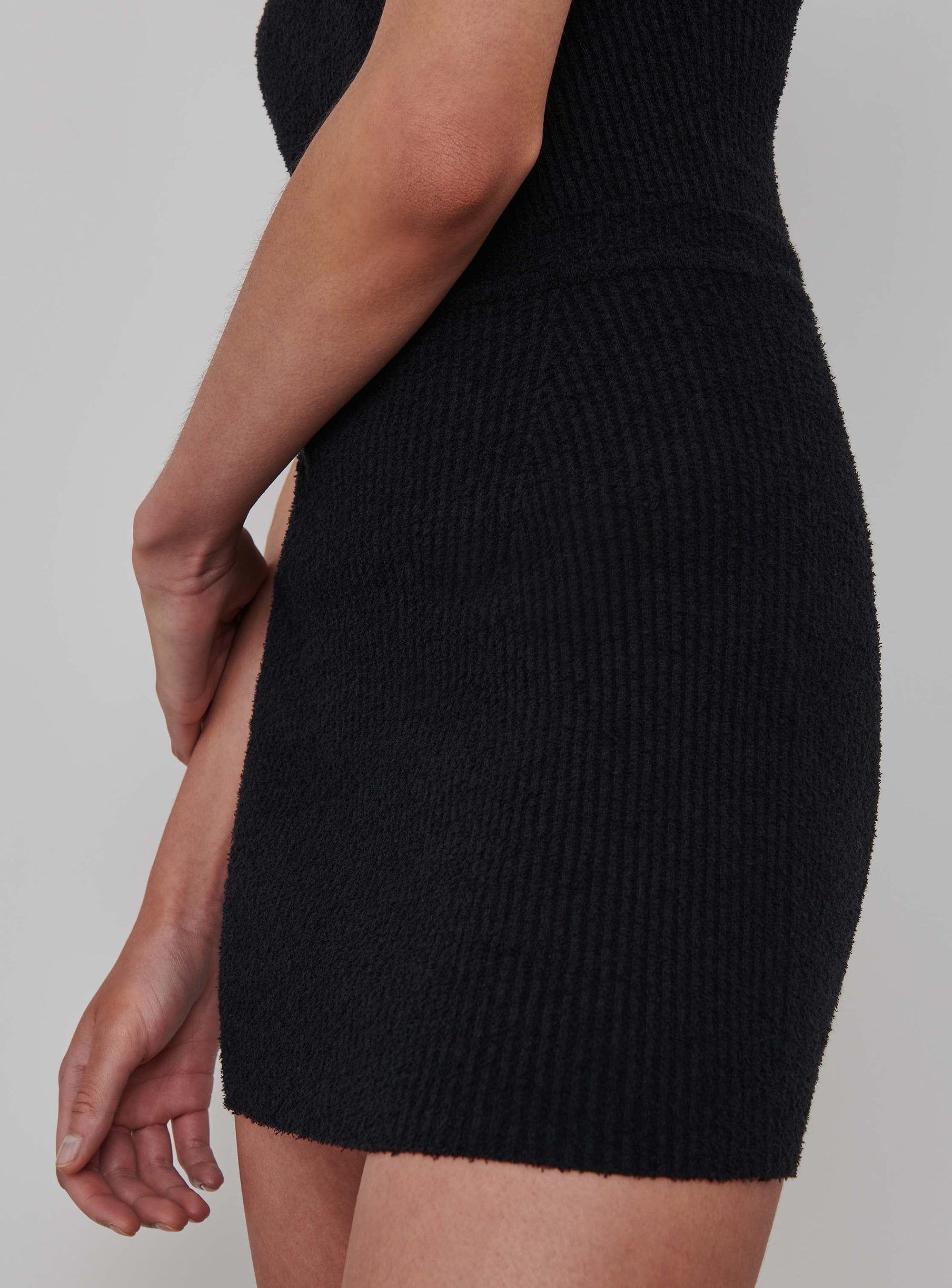 Knit Skirt Mini - Black