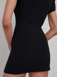 Knit Skirt Mini - Black