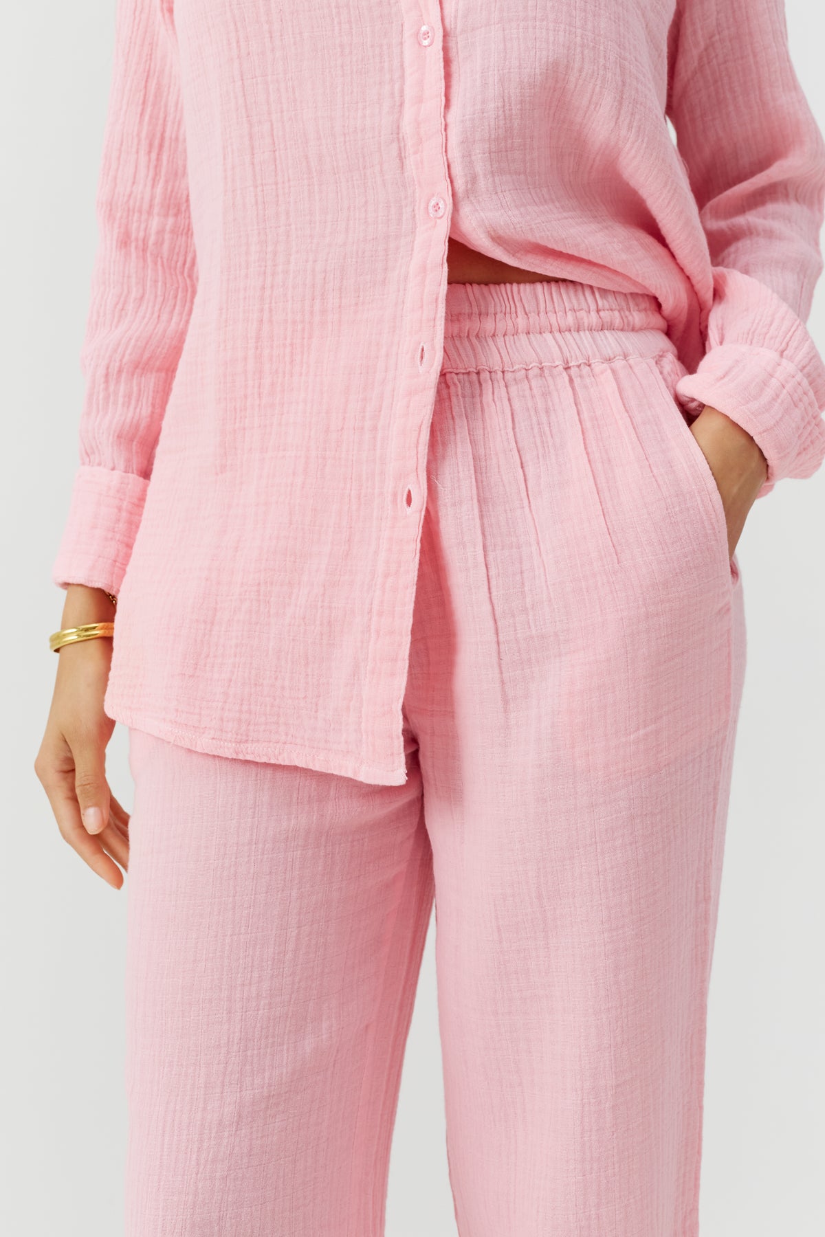 Pantalon Krissy à cordon - Rose