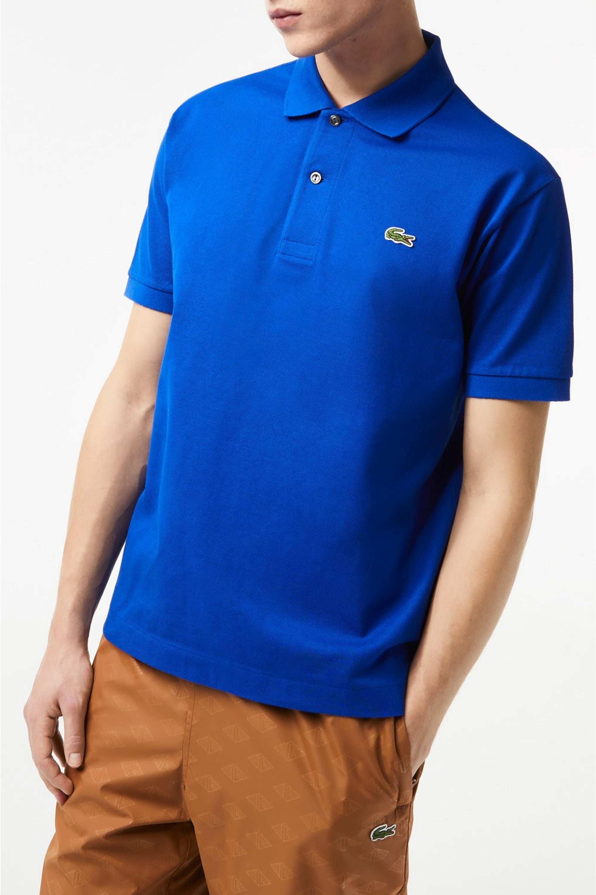 L.12.12 Piqué polo shirt - Cobalt