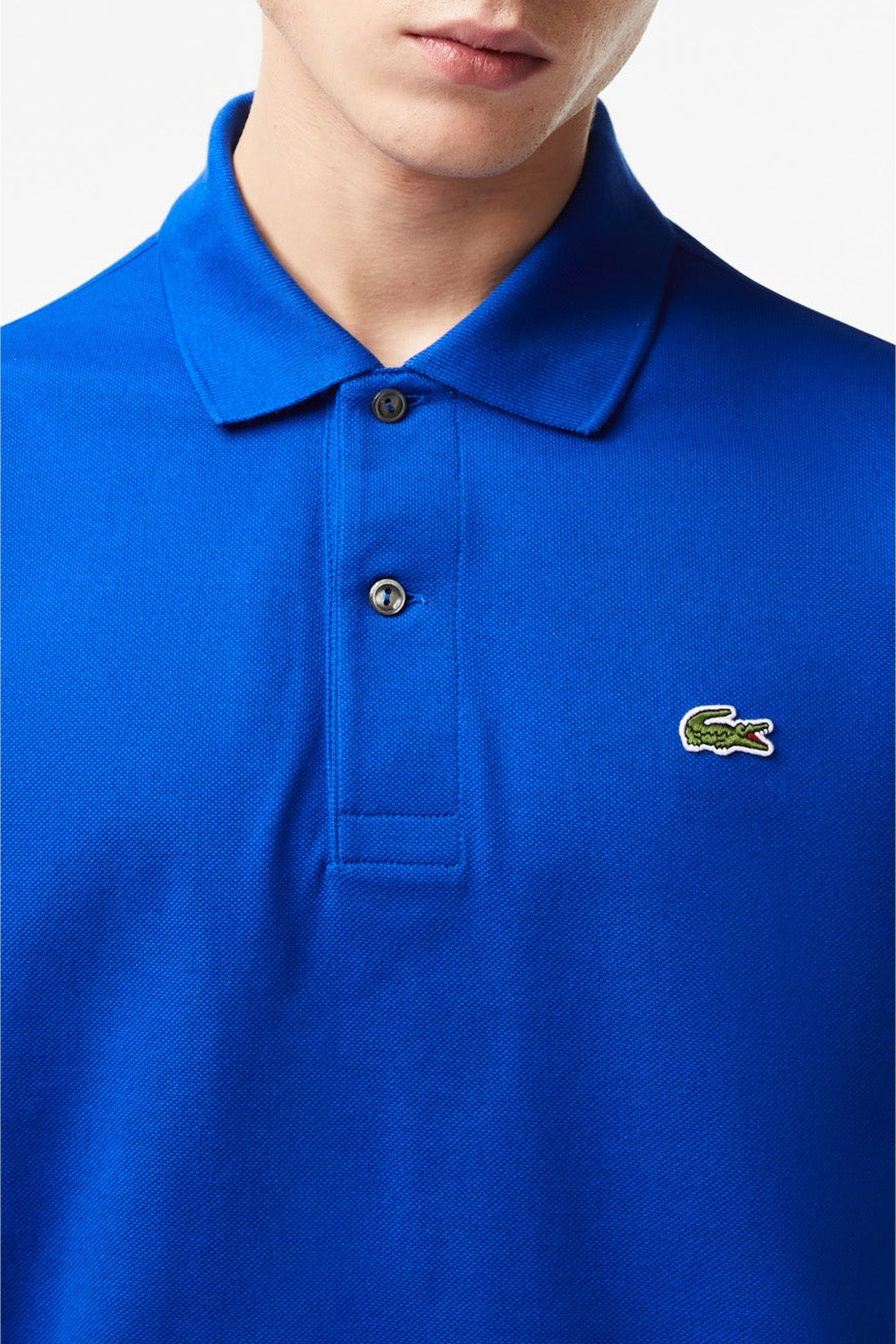 L.12.12 Piqué polo shirt - Cobalt